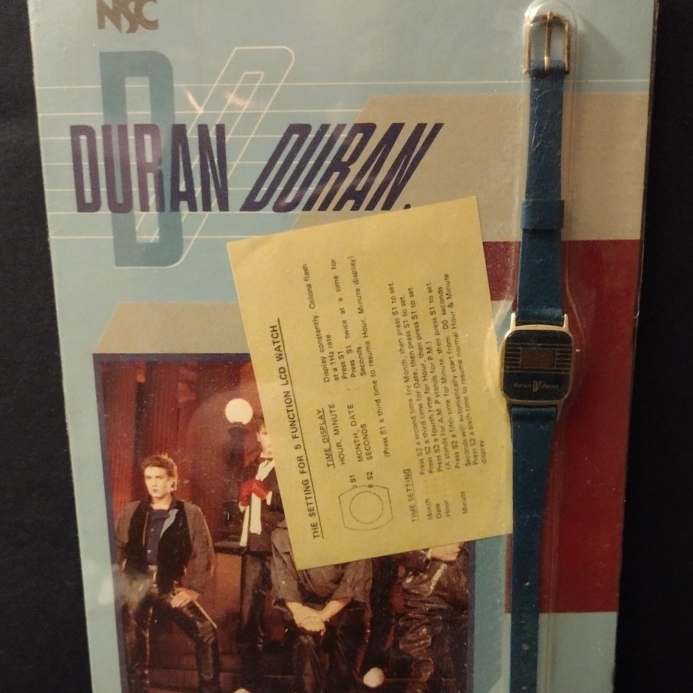 Duran Duran vintage 25-year-old wrist watch.